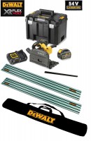 Dewalt DCS520T2 54V XR FLEXVOLT Cordless Plunge Saw - 2 x Batteries, Charger, 2 x 1.5m Rails & Connector + Rail Bag  £779.95